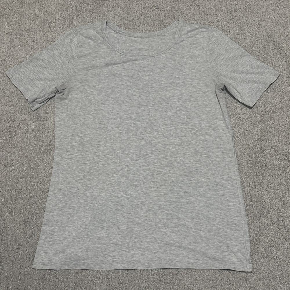 Lululemon Love Tee Heathered Gray Short Sleeve Crewneck T-Shirt Size Unknown